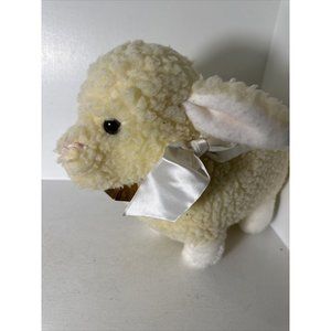 Eden Lamb Sheep Plush 10 Inch Bell 1980 Vintage Stuffed Animal Toy Soft